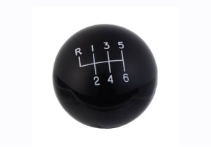 Ford Mustang Shift Knob - Ford Racing - GT350 6-Speed, Gloss Black, 2 in. Diameter - Black - `15-`19